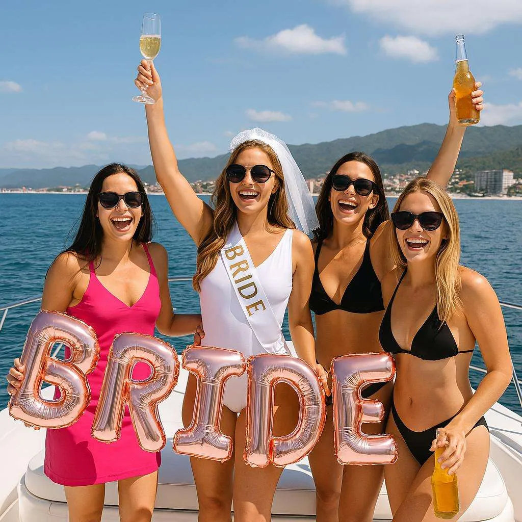 Bachelorette party on yacht